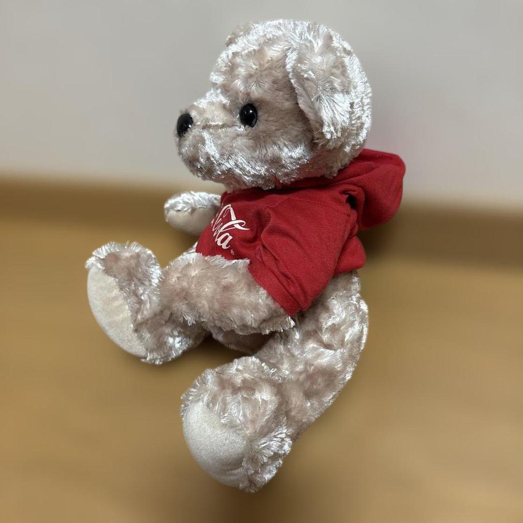 [USED] Coca-Cola teddy bear, approx. 30cm