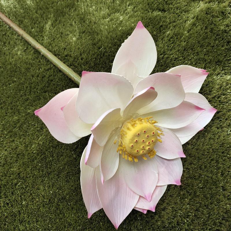 Lotus Silk Flower Simulation For Home Office Decoration And Photo Backdrops