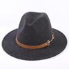 Popular European and American high-end wool top hat, men's and women's fashion versatile elegant top hat jazz hat