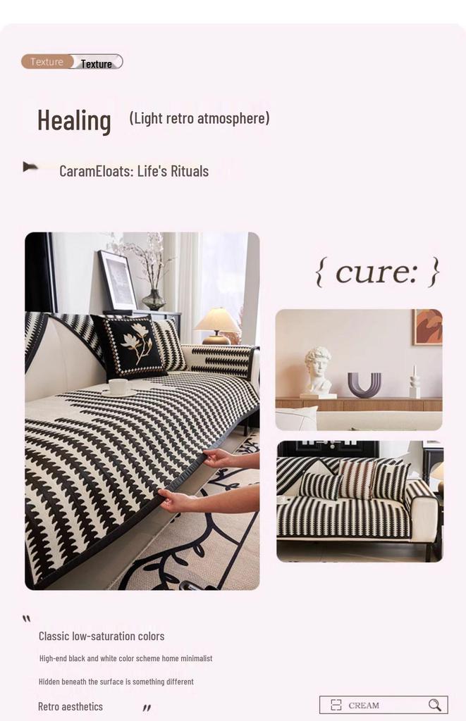 2025 Universal Chenille Non-Slip Sofa Cover - Nordic Style for All Seasons