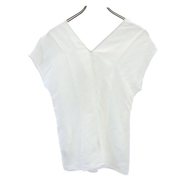 Unused HELMUT LANG Linen Blend No Sleeve V Neck Cut S White System Women Used