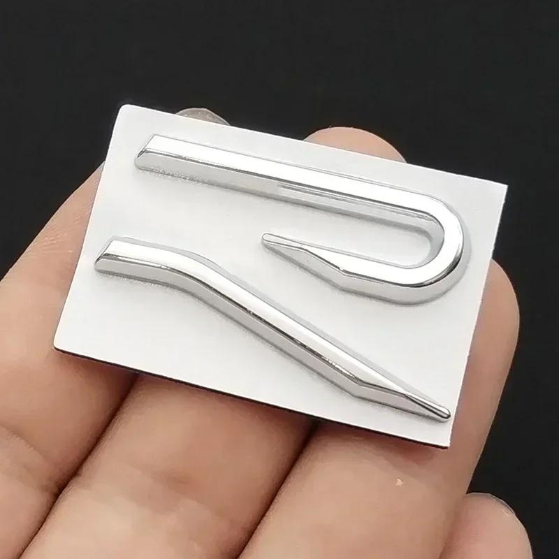 Insignia Emblema R de Metal 3D Pegatinas Calcomanías para Carrocería Cola Maletero para VW Volkswagen GTI R Rline Golf Beetle Passat Sharan Jetta BA5