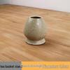 Ceramic Matcha Bowl & Chasen Stand Set with Kiln-Changed Stirrer Brush - Japanese Tea Ceremony Tools