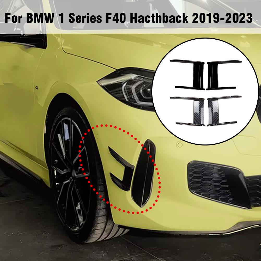 Car Front Bumper Side Spoilers For BMW 1-Series F40 118i M135i 128ti 120d Air Vent Splitter Lip Spoiler Wind Knife N2E7