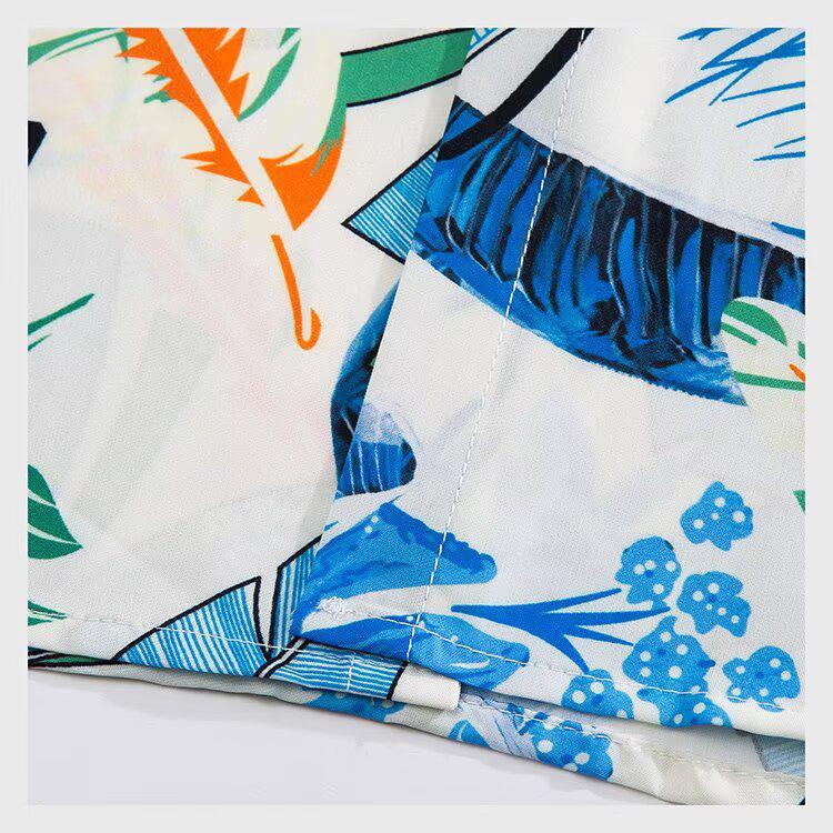 Men's Plus Size Summer Floral Shirt Set for Beach Vacation 2026