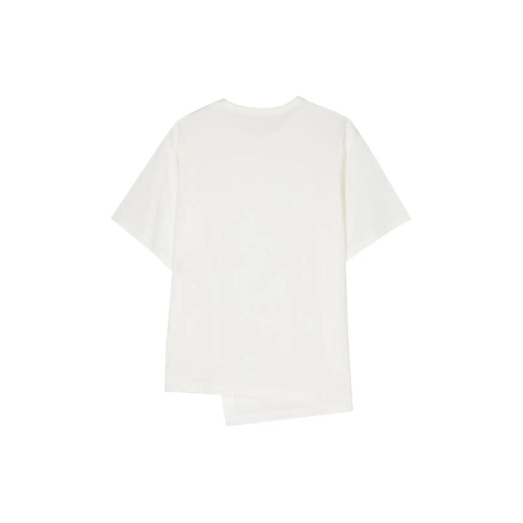 Y-3 Solid Color Crew Neck Short Sleeve T-Shirt Women Tops White IV5555