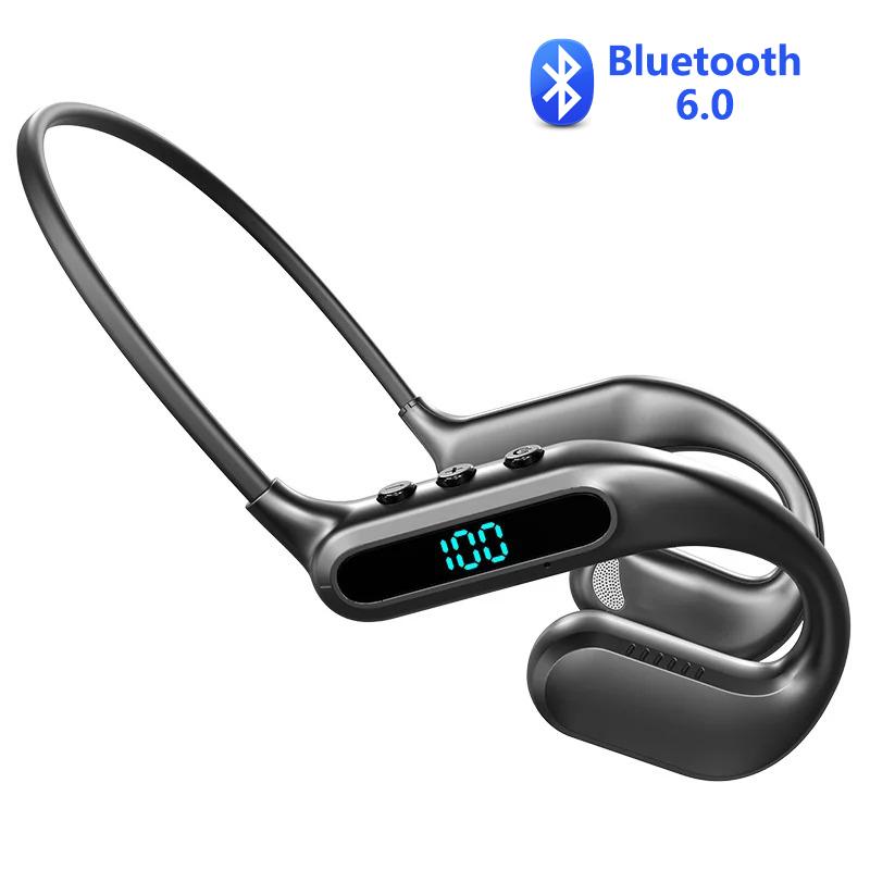 

Air Conduction Bluetooth 6.0 Earphone Wireless Sports Headset HiFi Stereo Earbud Noise Reduction Headphone with Mic