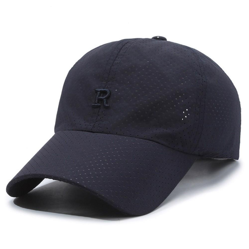 Sun Protection Summer Sun Hat Letter R Embroidery Baseball Cap Fishing Cycling Hat  For Women Men