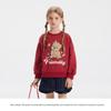 Zhimu Kids' Puppy Graphic Round Neck Sweatshirt