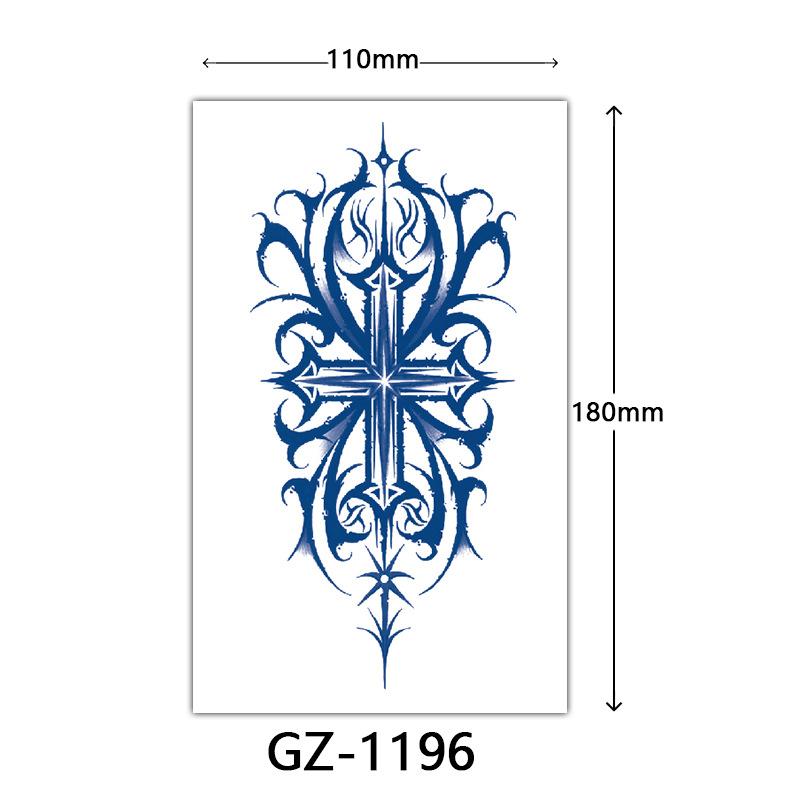 Herbal Tattoo Stickers, Juice Tattoo Stickers, Semi-Permanent English Letter Tattoo Stickers Tattoo