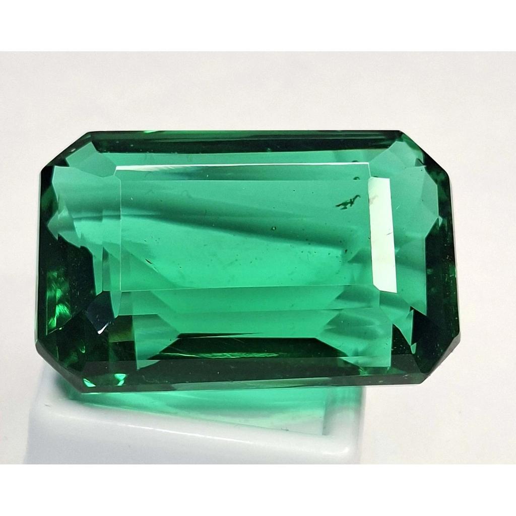Lab Created Green Emerald 126-128 Ct Emerald Cut Certified Fabulous Gemstone