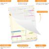 Daily planner notepad - Undated Daily Planner 52 Sheets 8.5" X 11" Daily for To-Do Lists, Habit Tracking, Academic Scheduling, and Productivity Goals
