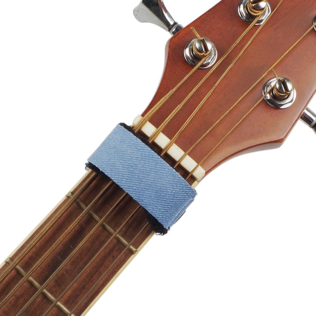 Acoustic Guitar Strings Mute Dampeners Strap Fret Mute Fretboard Muting Tape For Electric Guitar Bass