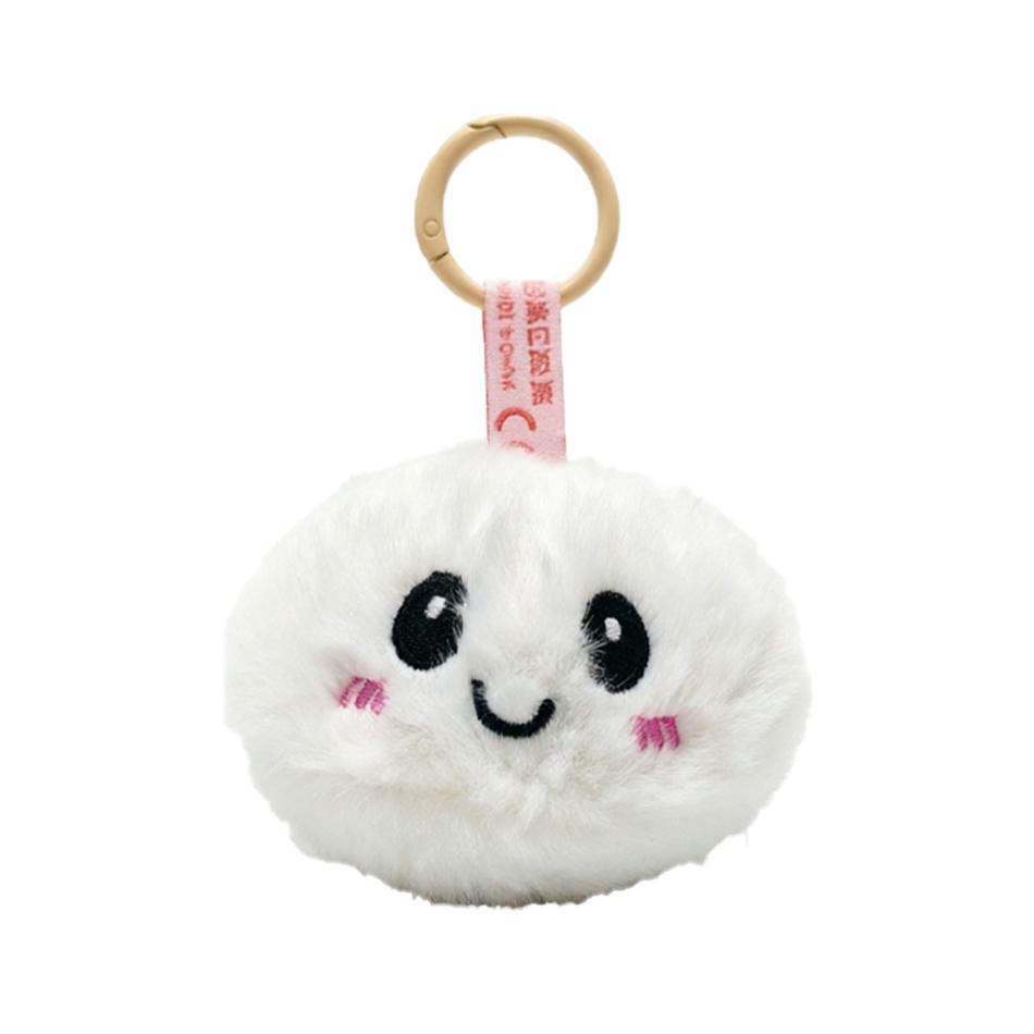 Trendy New Simulation Dumpling Plush Keychain Style Bag Hanging Cute Simulation Backpack Pendant Cartoon Toy Birthday Gift