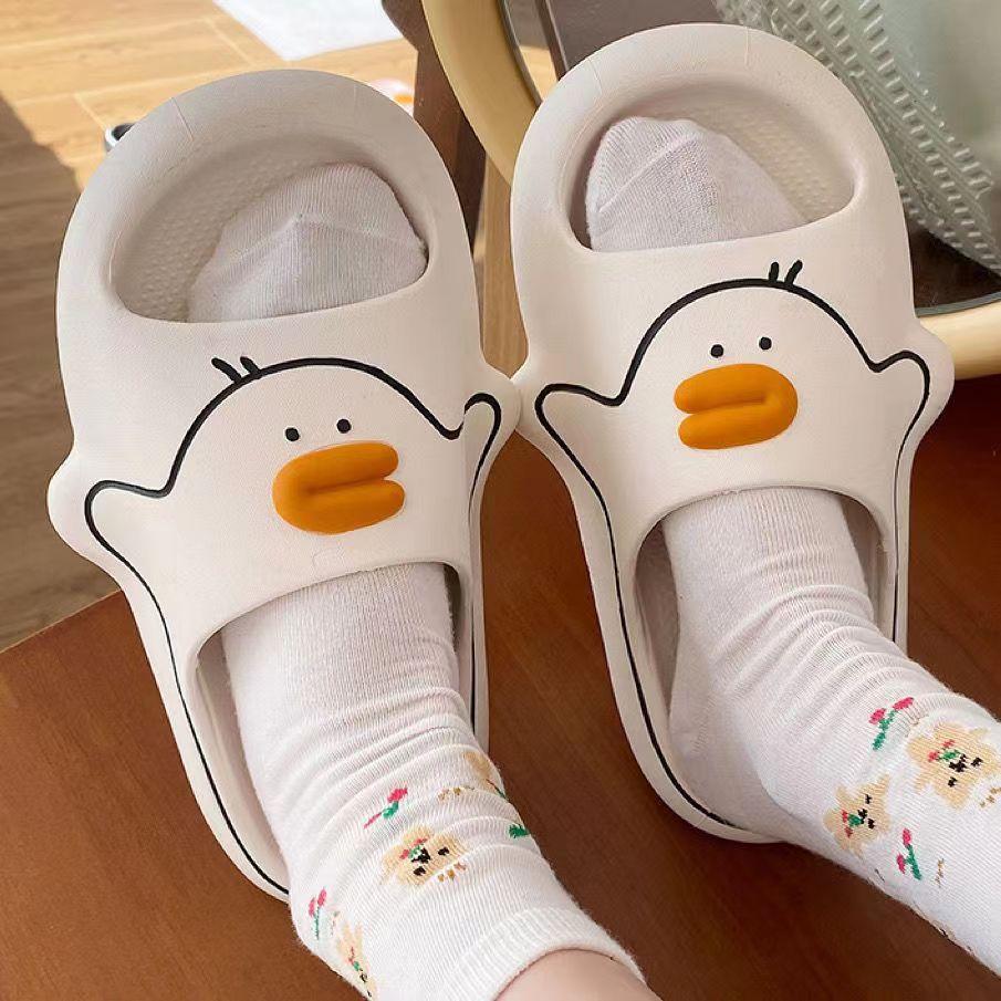 Home women's shoes slippers women's slippers cute little yellow duck home wear shopping beach women's shoes