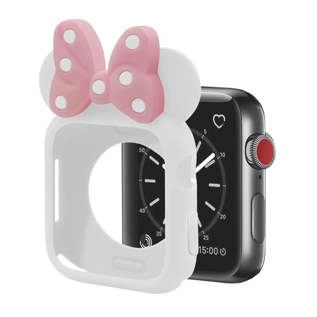 Weiche Silikonhüllen für Apple Watch 11 10 9 8 7 46mm 45mm 41 42mm Mädchen Cartoon CUTE Schutz für iWatch 6 Se 44mm 40mm