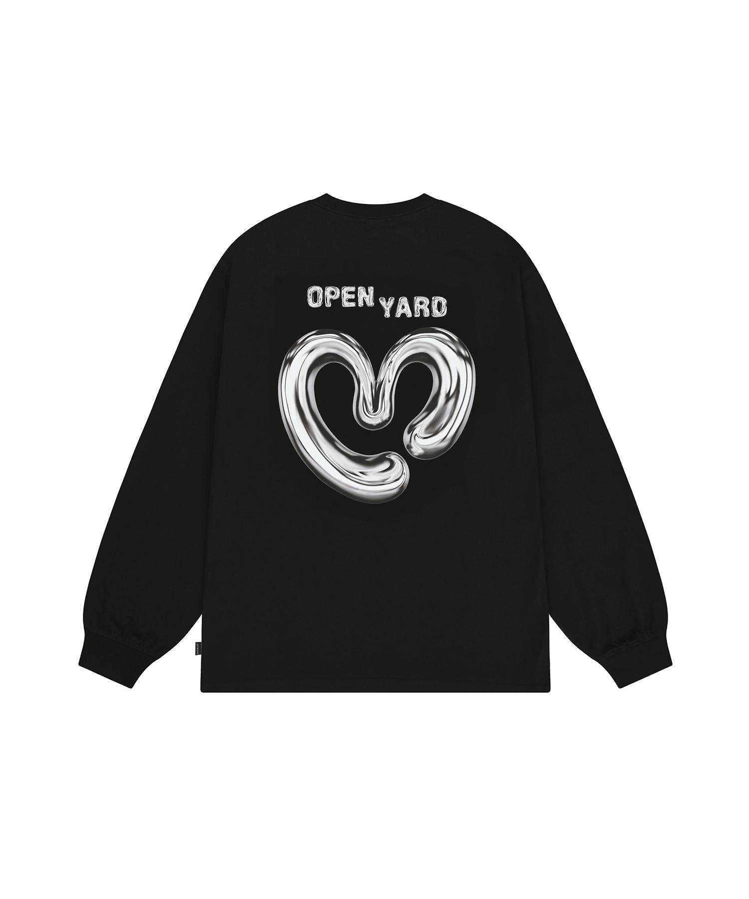 Oy Metal Heart Long Sleeve - Black 0
