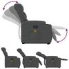 Electric Massage Recliner with Rising Function Dark Grey Fabric