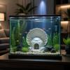 Seashell Shaped Aquarium Cave Ornament Plastic Betta Shelter Fish Hiding House  Micro Landscape