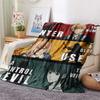 1 Stück Chainsaw Man Gemustert Flanelldecke Geeignet für Alle Jahreszeiten Für Heimdekoration Wärme Und Komfort Geschenke Feiertagsgeschenk