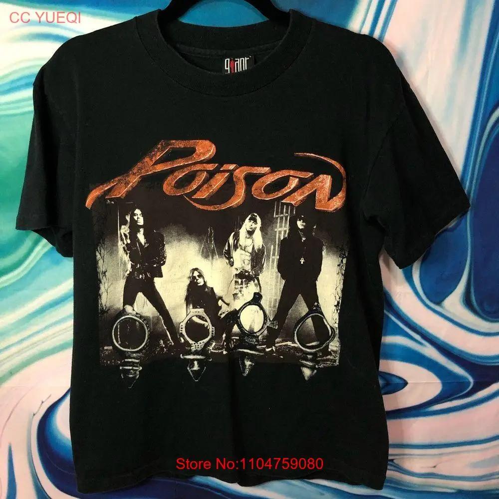Poison 93 Native Tongue World Tour Shirt Remake Tee Classic Style NH15774 Vintage Washed Casual Slightly Designer Clothes Homme