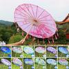 82cm Chinesischer Antikstil Geölter Papierregenschirm Mehrfarbig Kinder Dekorativer Regenschirm Kostüme Fotografie Regenschirm