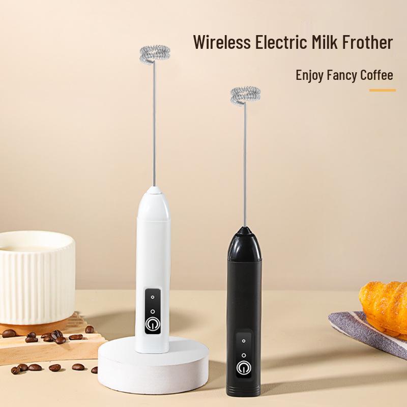 

Электрический ручной вспениватель молока и взбиватель яиц из нержавеющей стали D01 New Dual Spring White