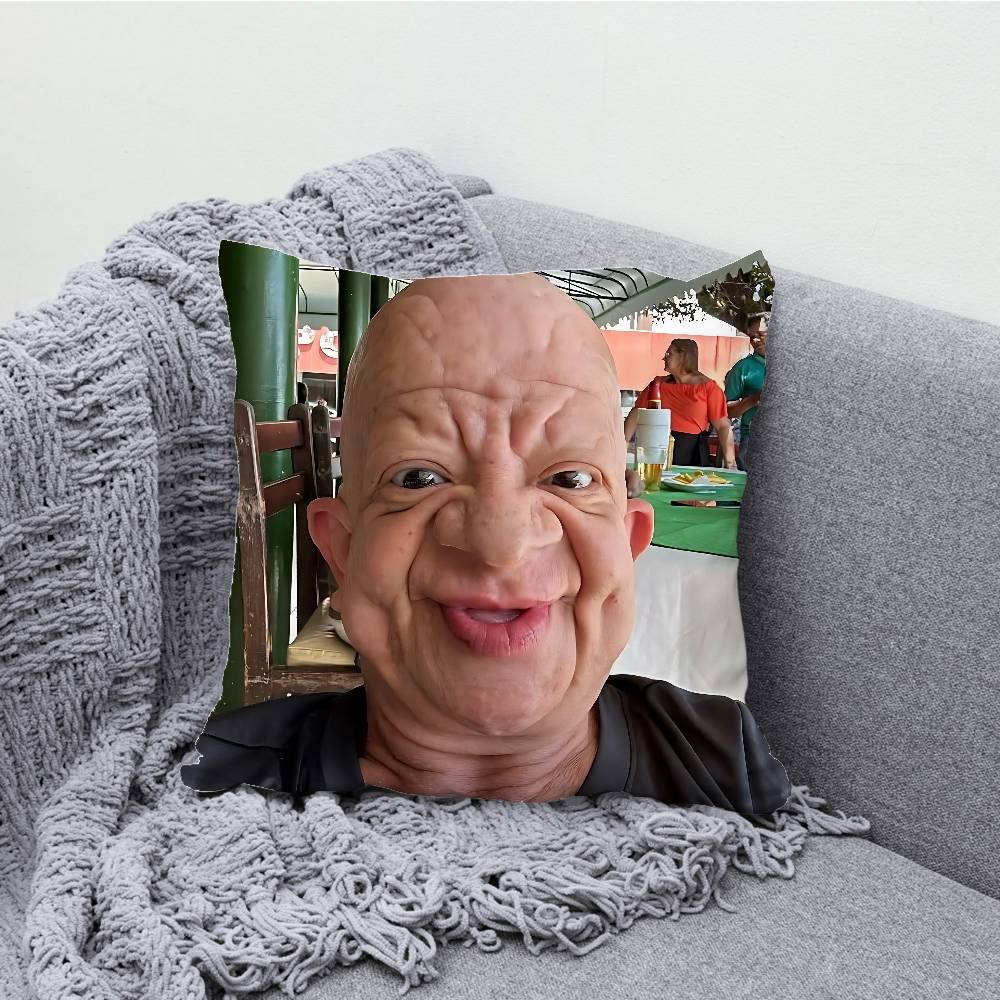 Ful Man-memes Kuddfodral Tryck Polyesterfiber 40X40 cm Hem Soffa Slängkudde Överdrag Dekoration