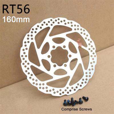 1/2 X Bicycle Disc Brake Rotor 160mm Hydraulic Brake Rotors Heat Dissipation Road Mountain Bike Rotor RT56 6 Bolts Bike Parts Durable