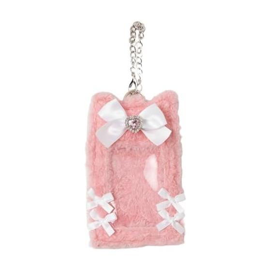 [Wego] Fluffy Animal Pass Case Women s F Pattern 6
