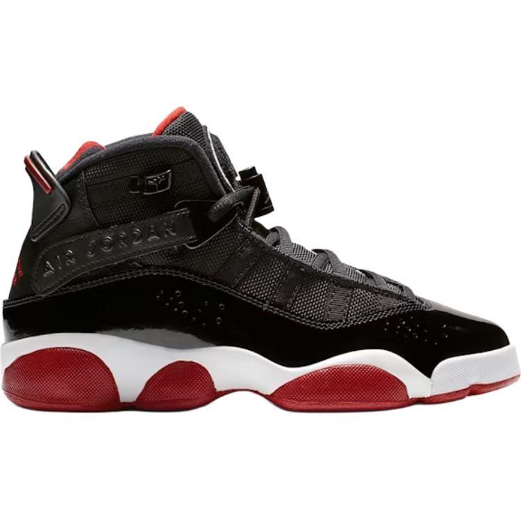 Jordan 6 Anelli Nero Varsity Rosso GS 323419-062