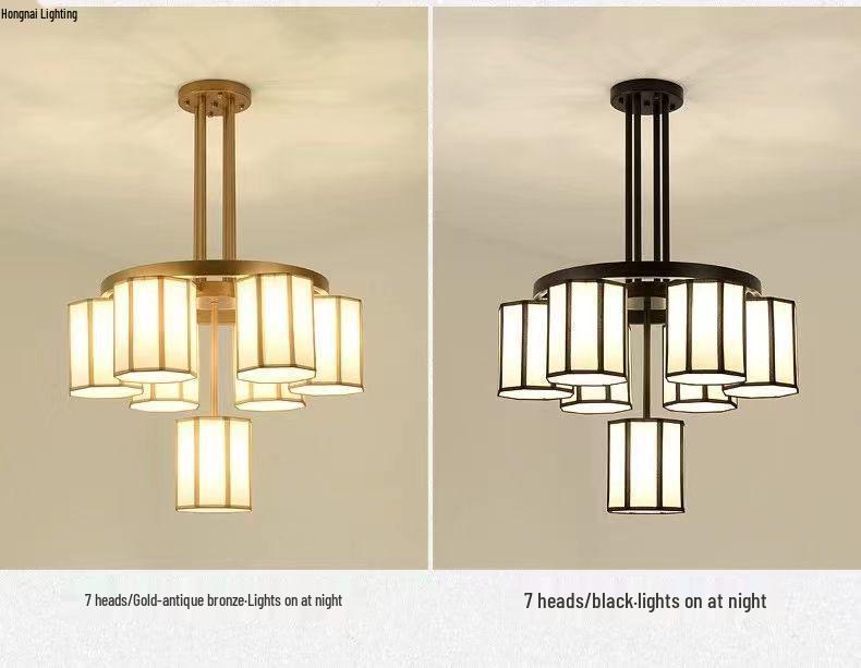 Chinese-Style Duplex High Ceiling Chandelier for Hotel Lobby or Villa