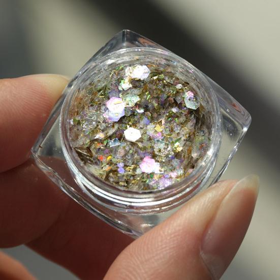 Nail Glitters Irregular Shape Holographic Fashion Laser Sequins Powders for Party
