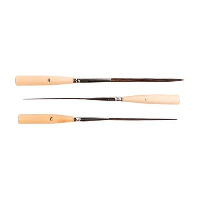 Wood Handle Watercolor Brush Long Tip Detail Paint Brushes Artist Paint Brush for Oil Acrylic Gouache Painting