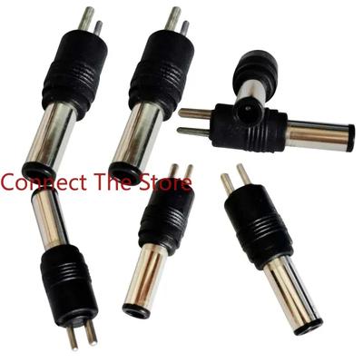 10PCS DC6014 Male Power Plug 6.0*4.3*1.4 Adapter Size Pin Two-pin Elbow Bent Foot