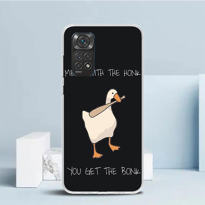 Cartoon Duck Goose Game Silicon Call Phone Case For Xiaomi Redmi Note 14 13 12 12S 11 Pro Plus 11S 10 10S 11T 11E 4G 5G Soft Cov