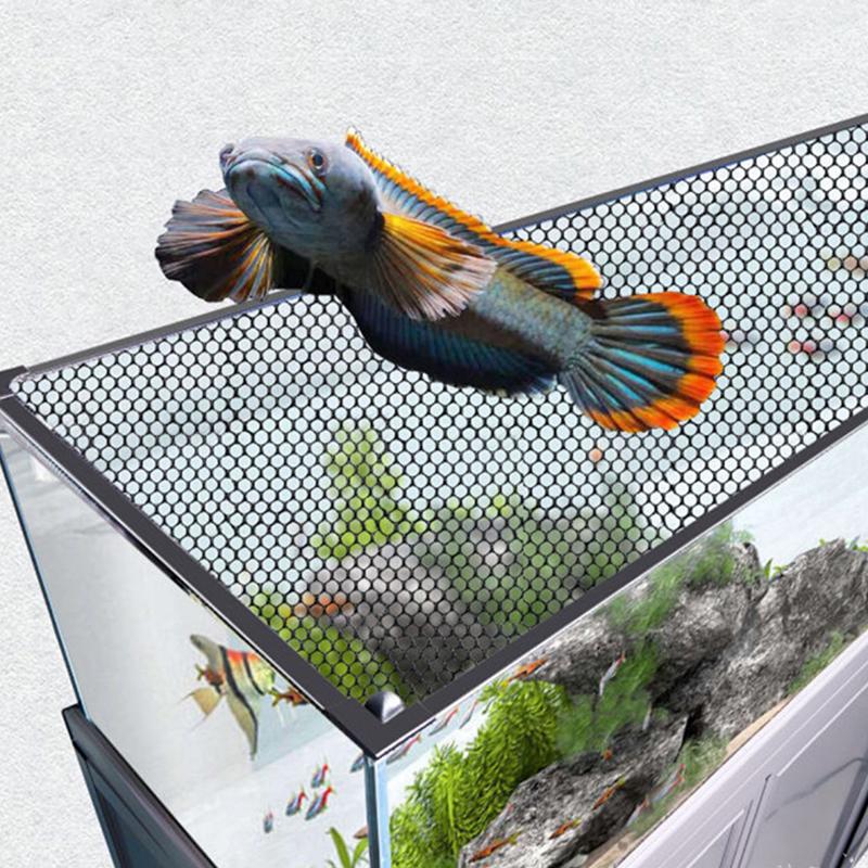 Rete di Protezione Anti-Salto per Acquario Magnetica Copertura Rete Fai-da-te Facile Installazione Copertura Rete per Acquario Rete per Acquario Tartarughe Acquario