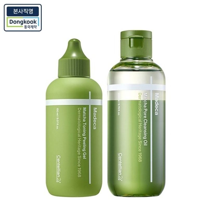 centellian24 Madeca Matcha Toning Peeling Gel 150ml + Madeca Matcha Pore Cleansing Oil 200ml FREE