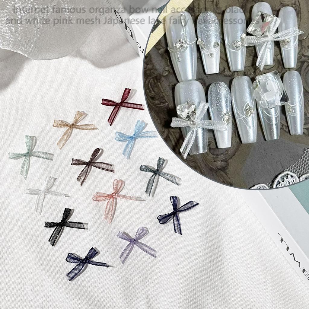 Eugen Yarn Bow Nail Art Jewelry Lace Fabric Fairy Wind Wear Nail Nail Accessories