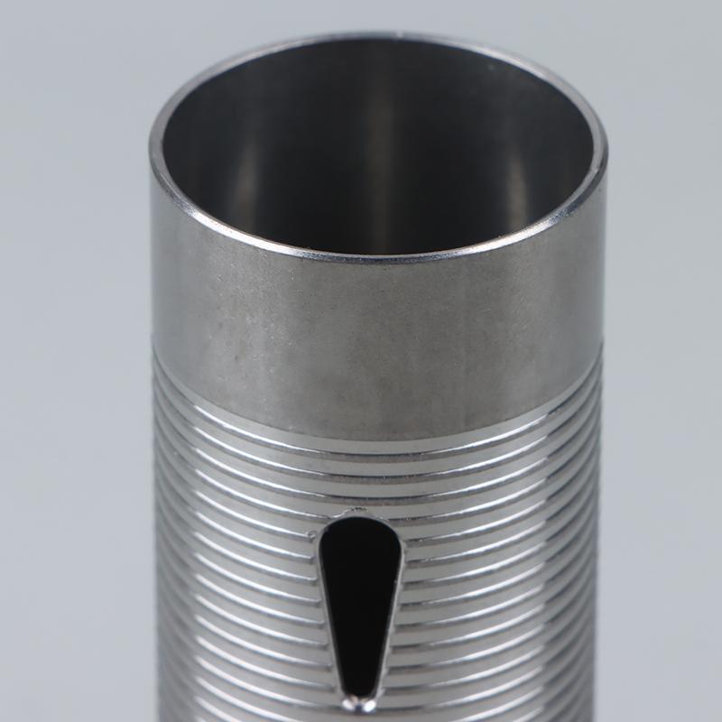Cnc Advanced Stainless Steel Ribbed Heat Dissipation Cylinder For Airsoft Ver.2 Gearbox 80%/70%/60%/50% Sport Toy