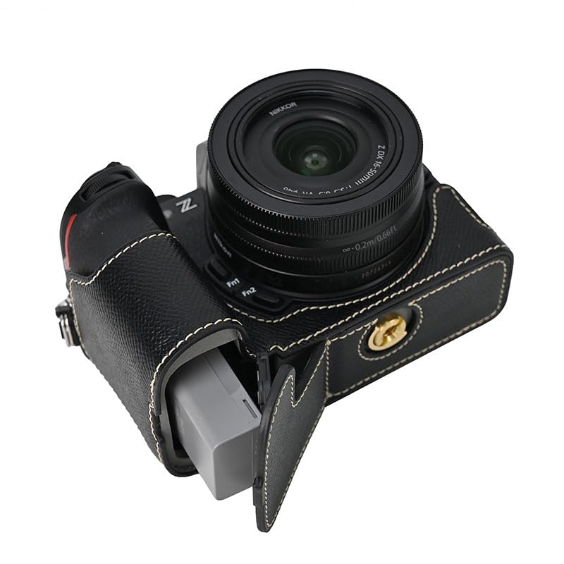 SIUTATDSH PU Leather Camera Case for Nikon Z and Mark II Includes a camera and portable tripod and includes battery Z50II, 50, M2, Cameras. holder,