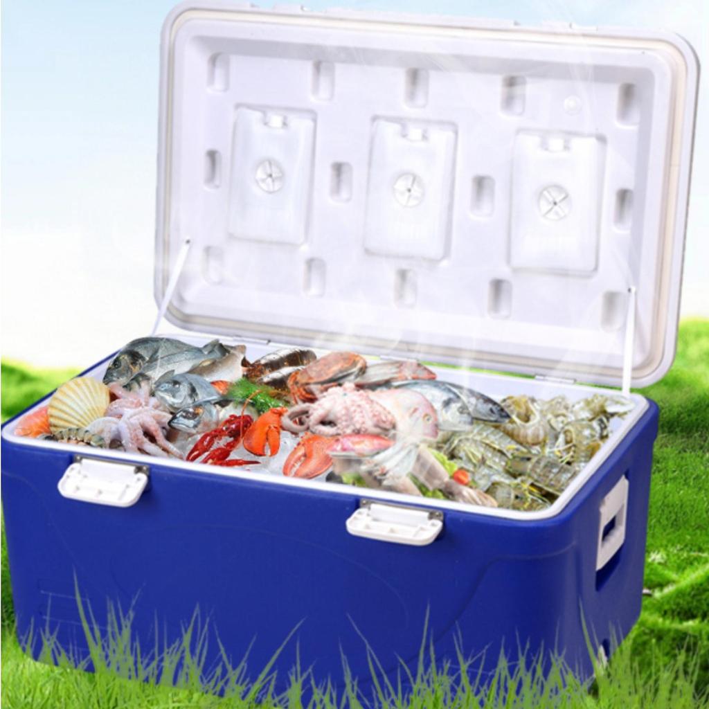Insulated Chiller Box Heavy-Duty with Ice Boxes Portable for Road Trips