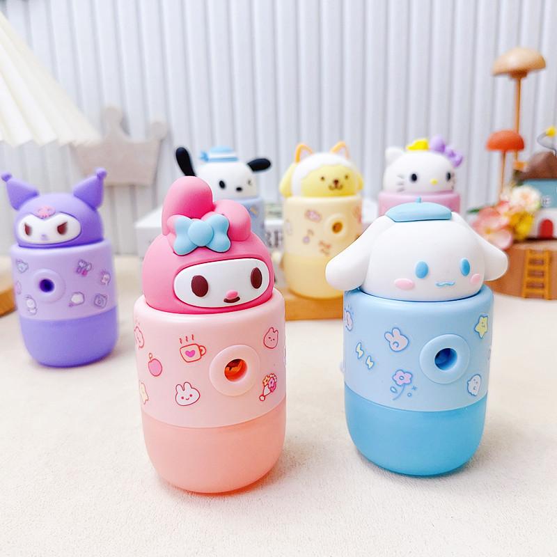 Sanrio Kuromi Melody Hand Bleistiftspitzer Hello Kitty Cinnamoroll Pochacco Herz Niedlich Kinder Bleistiftspitzer Schüler Geschenke