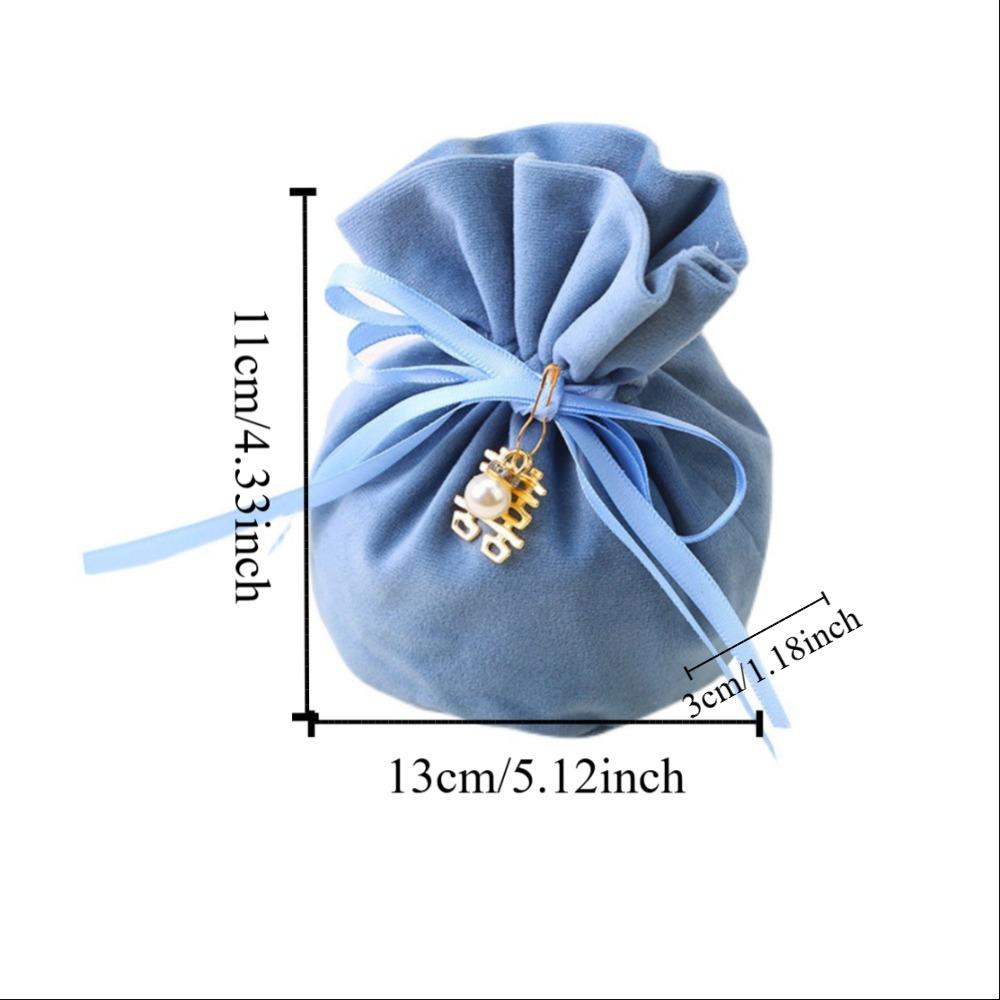 Traditional Drawstring Candy Bag Chinese Wedding Gift Bag Creative Flannel Gift Bag Party