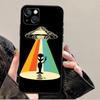 Cartoon Weltraum-Alien UFO Handyhülle für iPhone 17 Pro Max 14 11 15 16 Pro Max 13 12 mini 16 Plus 16e 17 Air Cover