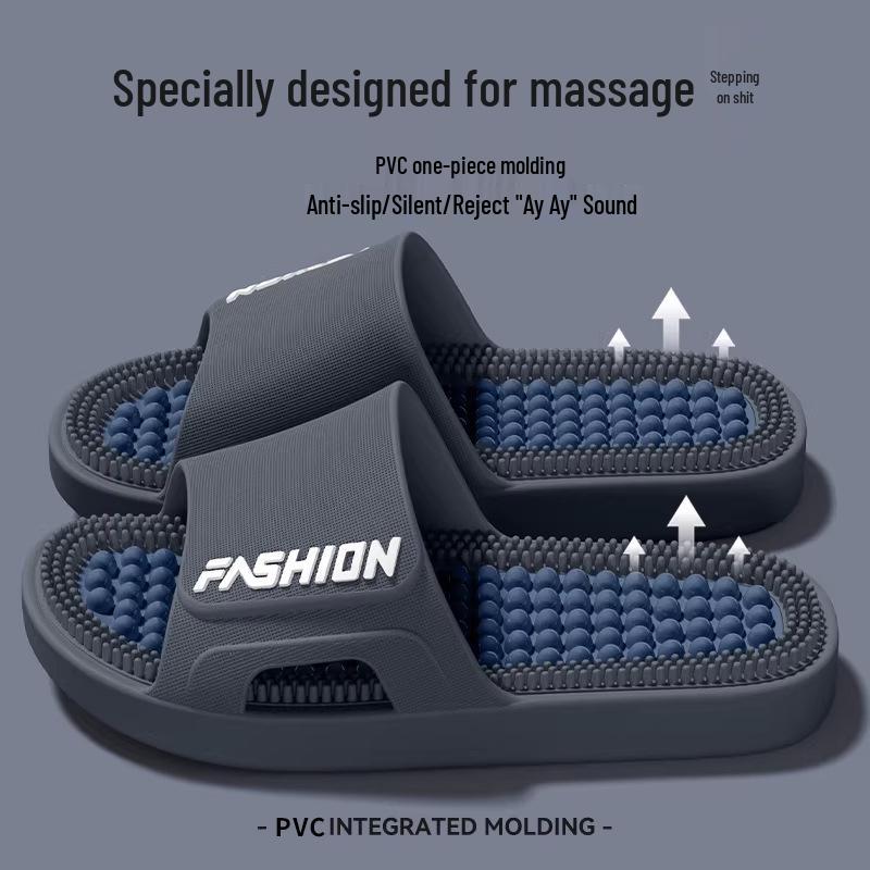 Women's Acupoint Massage Slippers 2026 - Non-Slip Indoor Sandals for Shower and Bath