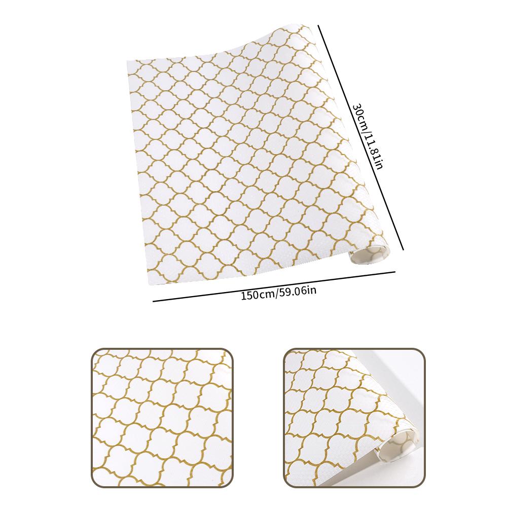 

1 рулон Коврик для холодильника Противоскользящий Водонепроницаемый Подкладка для полки холодильника Не клейкий Подкладка для ящика Легко чистить Кухонный шкаф 40 x 150cm