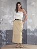 Gijun Joel Cargo Long Skirt Beige