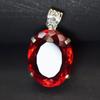 Λονδίνο Κόκκινο Τοπάζι Κρεμαστό Οβάλ Σχήμα 85.35 Ct Ασήμι 925 Στερλίνα Φυσικοί πολύτιμοι λίθοι my-410-k