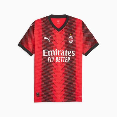 Puma Milan 23/24 Authentique Soccer Training Jersey Red